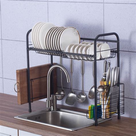 kitchen cabinet small racks stainless steel|home storage steel dish racks.